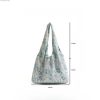 Korean style embroidered lace shoulder bag - Canvas bag tote bag - Image 4