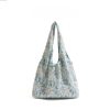 Korean style embroidered lace shoulder bag - Canvas bag tote bag - Image 10