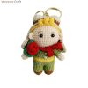 Cute Little Prince Hand-crocheted Doll Pendant - Hand-crocheted Keychain - Image 4