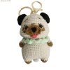 Cute Hand-Crochet Pug Doll - Hand-Crochet Pendant Keychain