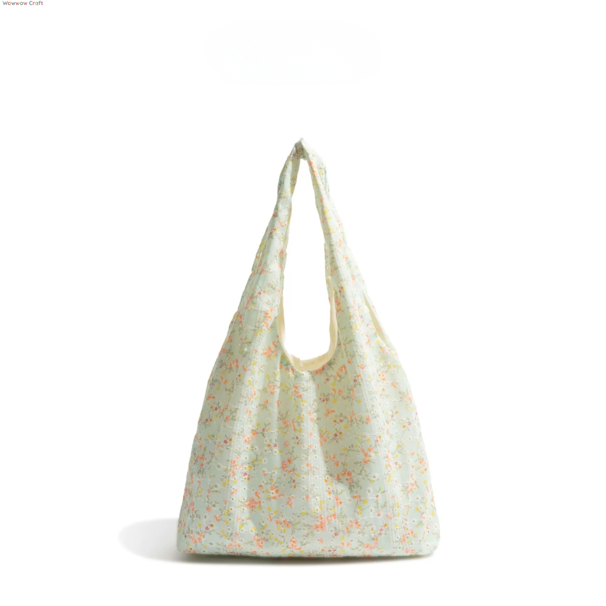 Light Green Floral Shoulder Bag - Fresh Style Tote Bags