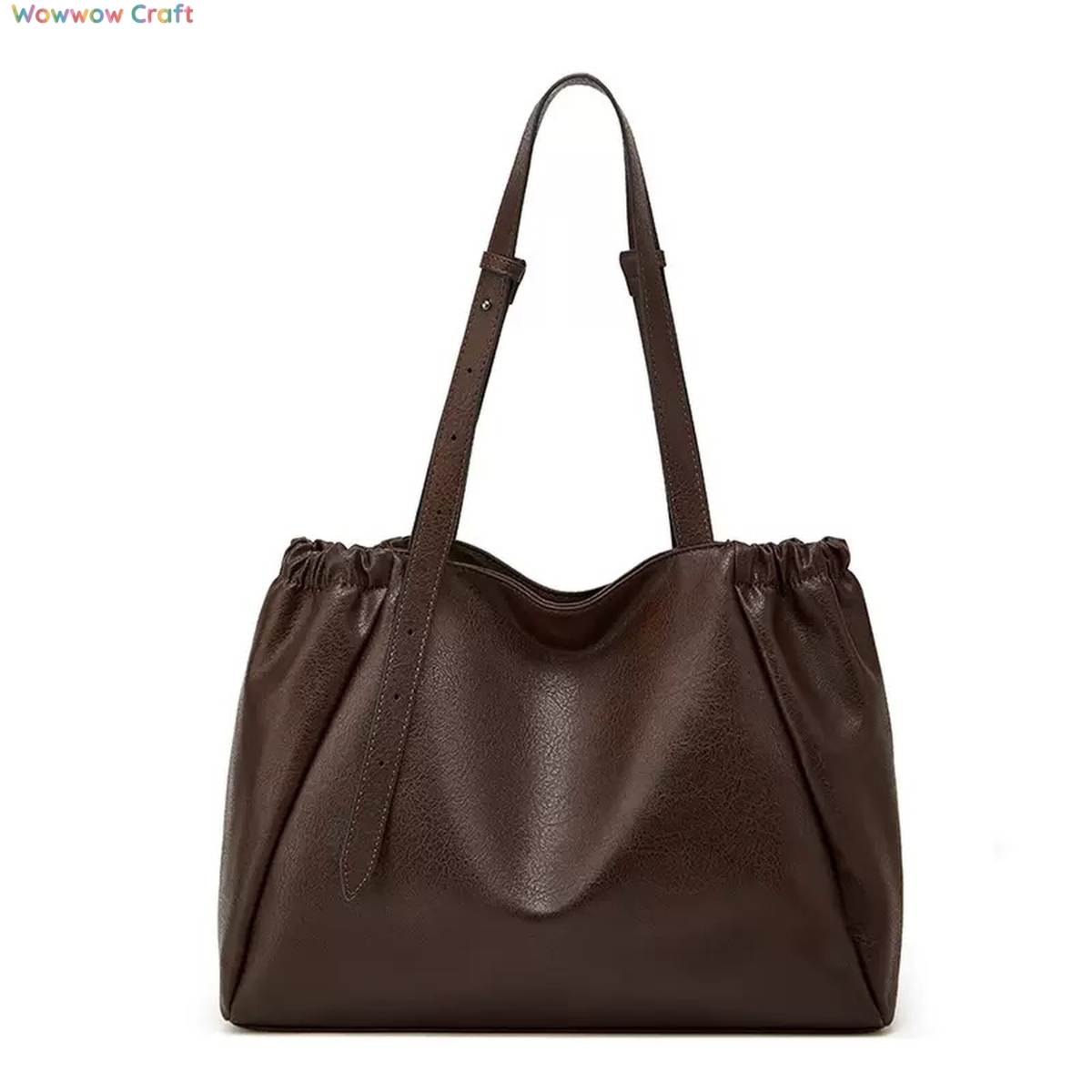 Burgundy Coffee Brown Fashion Leather Bag - Crossbody Bag Handbag Shoulder Bag