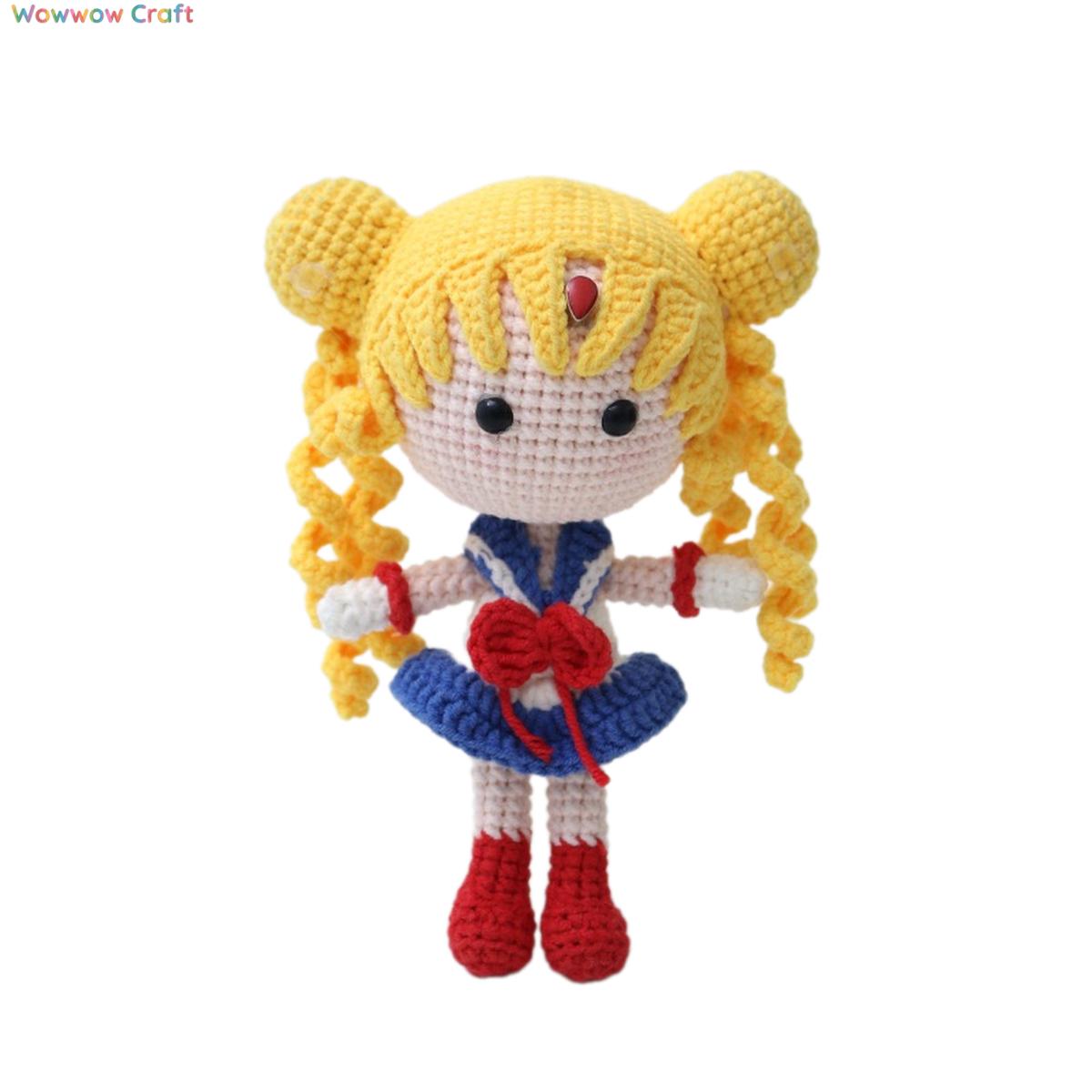 Handmade Crochet beautiful girl doll - Crochet keychain
