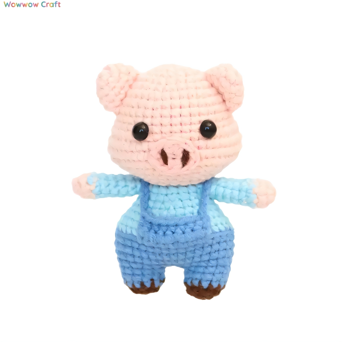 Cute Handmade Crocheted Little Pig Doll - Hand-Crochet Doll