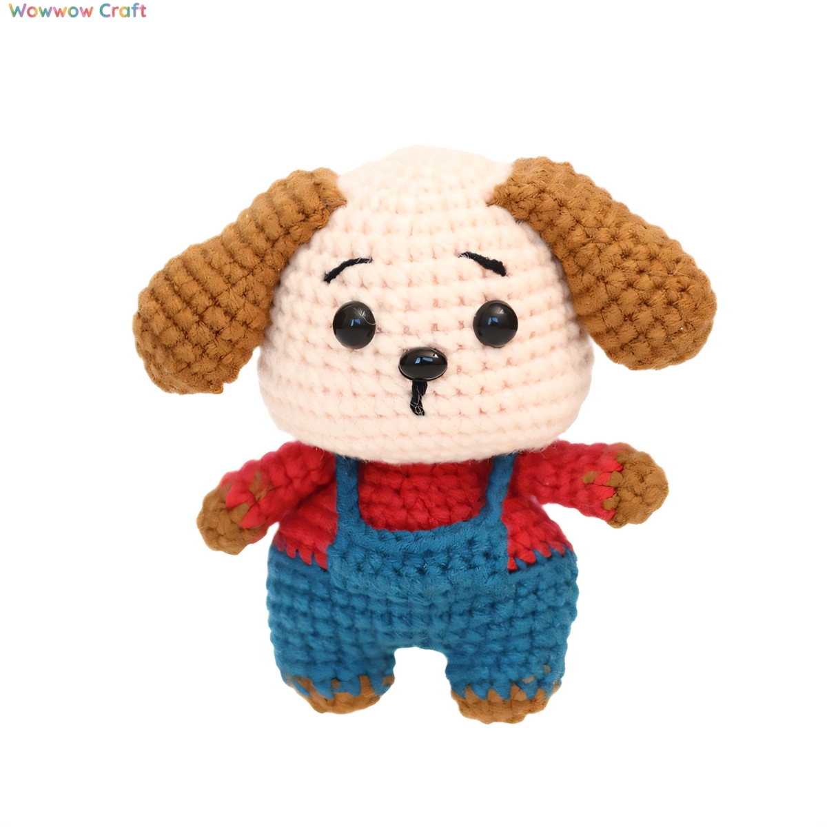 Cute Handmade Crocheted Big Ears Puppy Doll - Hand-Crochet Doll