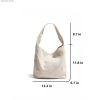 Simple large capacity lazy style shoulder bag - campus style crossbody bag - large capacity tote bag - Image 3