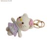 Cute Hand-crocheted Hello Kitty Doll - Hand-crocheted Pendant Keychain - Image 3