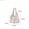 ins style tulle embroidered shoulder bag - commuter travel handbag - Image 6